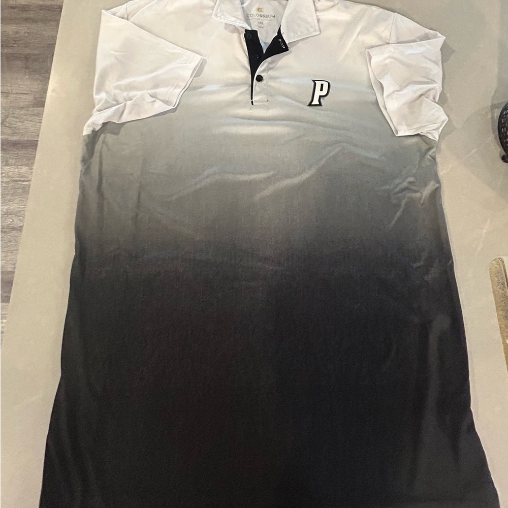 Colosseum Providence College Black and White Gradient Polo